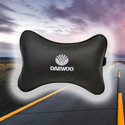 Подушка на подголовник автомобиля из экокожи для Daewoo
